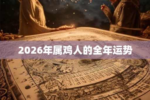 2026年属鸡人的全年运势