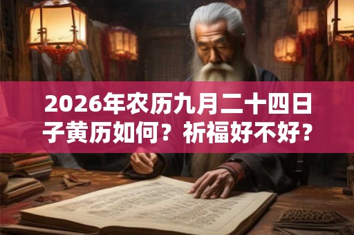 2026年农历九月二十四日子黄历如何？祈福好不好？