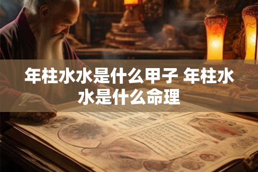 年柱水水是什么甲子 年柱水水是什么命理