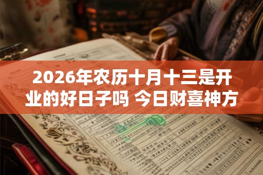 2026年农历十月十三是开业的好日子吗 今日财喜神方位
