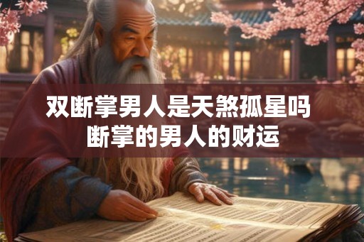 双断掌男人是天煞孤星吗 断掌的男人的财运