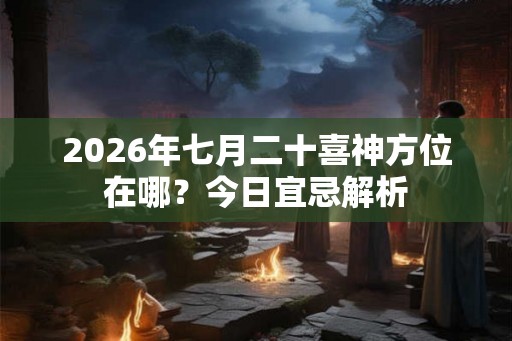 2026年七月二十喜神方位在哪？今日宜忌解析