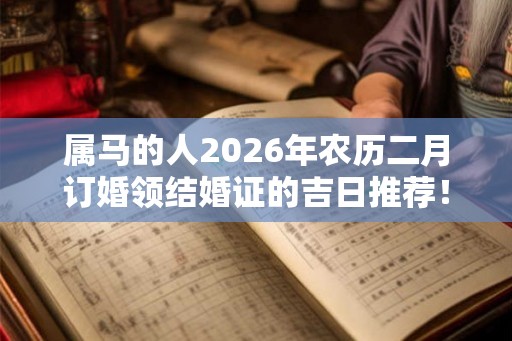 属马的人2026年农历二月订婚领结婚证的吉日推荐！