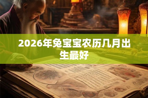 2026年兔宝宝农历几月出生最好 2026年兔宝宝农历几月出生最好