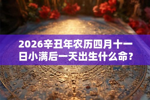 2026辛丑年农历四月十一日小满后一天出生什么命？