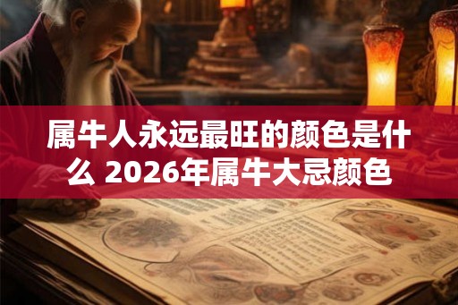 属牛人永远最旺的颜色是什么 2026年属牛大忌颜色