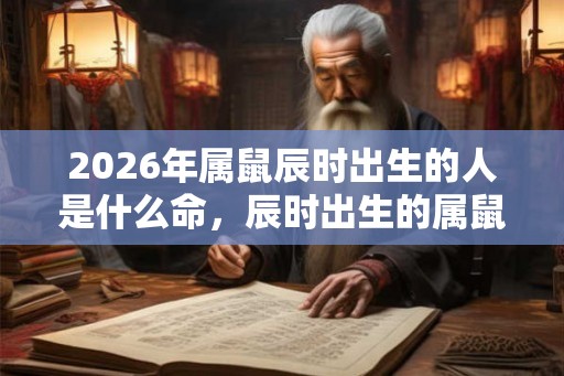 2026年属鼠辰时出生的人是什么命，辰时出生的属鼠人好不好？