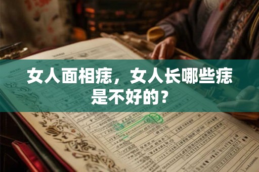 女人面相痣，女人长哪些痣是不好的？
