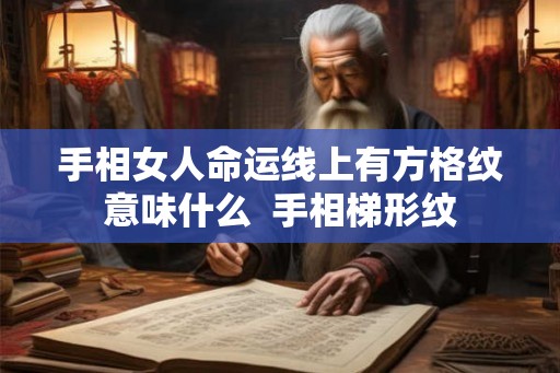 手相女人命运线上有方格纹意味什么  手相梯形纹