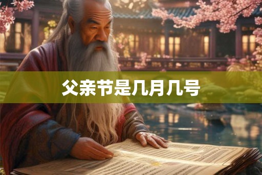 父亲节是几月几号 父亲节是几月几号