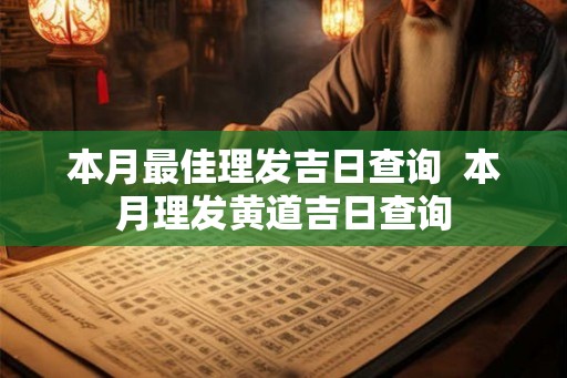 本月最佳理发吉日查询 本月理发黄道吉日查询 本月最佳理发吉日查询 本月理发黄道吉日查询