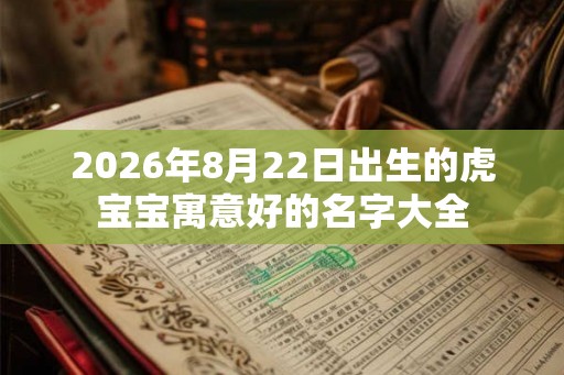 2026年8月22日出生的虎宝宝寓意好的名字大全