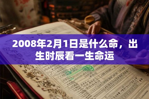 2008年2月1日是什么命，出生时辰看一生命运