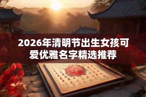 2026年清明节出生女孩可爱优雅名字精选推荐 2026年清明节出生女孩可爱优雅名字精选推荐