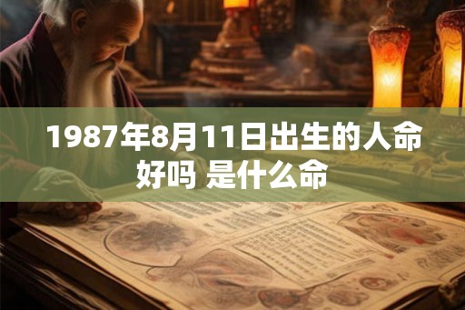 1987年8月11日出生的人命好吗 是什么命