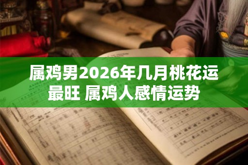 属鸡男2026年几月桃花运最旺 属鸡人感情运势 属鸡男2026年几月桃花运最旺 属鸡人感情运势