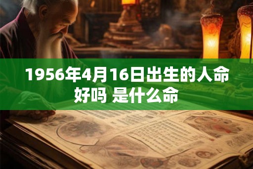 1956年4月16日出生的人命好吗 是什么命