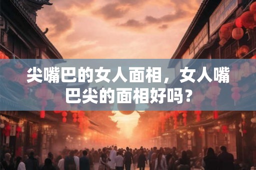 尖嘴巴的女人面相，女人嘴巴尖的面相好吗？