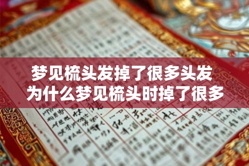 梦见梳头发掉了很多头发 为什么梦见梳头时掉了很多头发