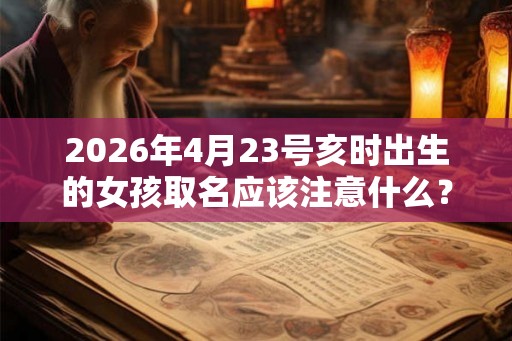 2026年4月23号亥时出生的女孩取名应该注意什么？