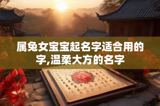 属兔女宝宝起名字适合用的字,温柔大方的名字