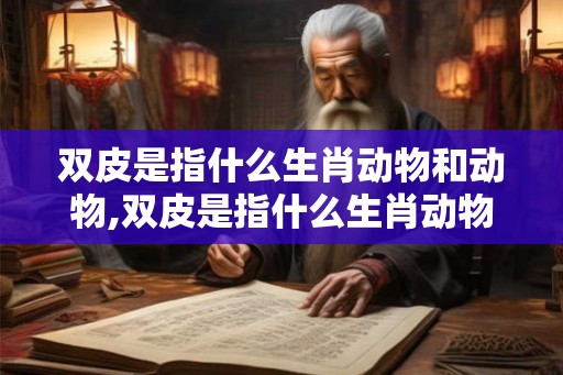 双皮是指什么生肖动物和动物,双皮是指什么生肖动物和动物图片