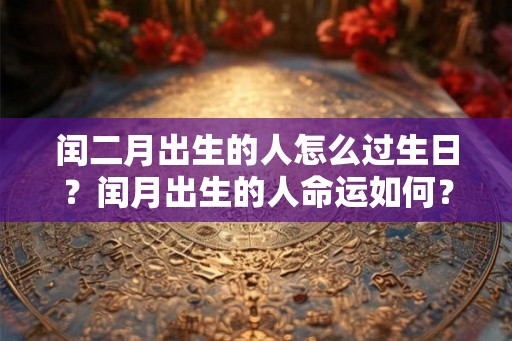 闰二月出生的人怎么过生日？闰月出生的人命运如何？