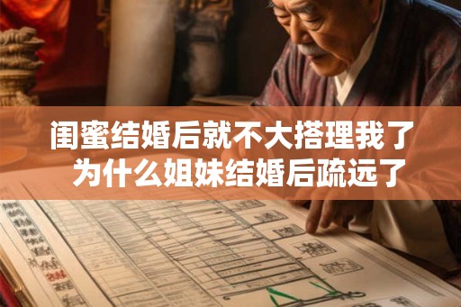 闺蜜结婚后就不大搭理我了 为什么姐妹结婚后疏远了 闺蜜结婚后就不大搭理我了 为什么姐妹结婚后疏远了