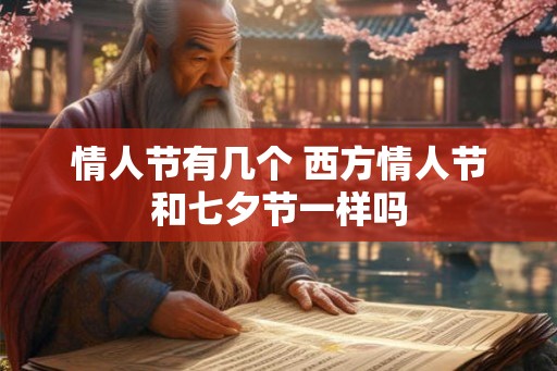 情人节有几个 西方情人节和七夕节一样吗