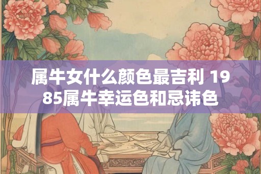 属牛女什么颜色最吉利 1985属牛幸运色和忌讳色