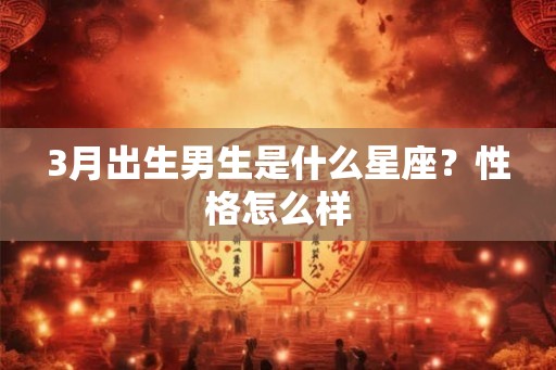 3月出生男生是什么星座？性格怎么样