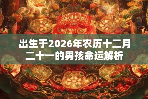 出生于2026年农历十二月二十一的男孩命运解析 出生于2026年农历十二月二十一的男孩命运解析
