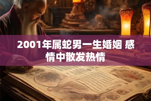 2001年属蛇男一生婚姻 感情中散发热情
