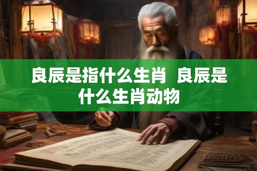 良辰是指什么生肖  良辰是什么生肖动物