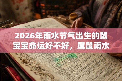 2026年雨水节气出生的鼠宝宝命运好不好，属鼠雨水出生命格解析
