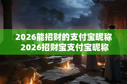 2026能招财的支付宝昵称 2026招财宝支付宝昵称