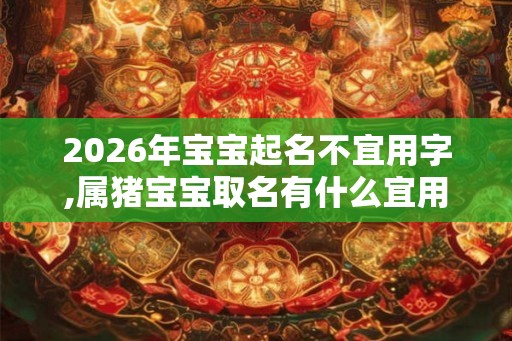 2026年宝宝起名不宜用字,属猪宝宝取名有什么宜用字？