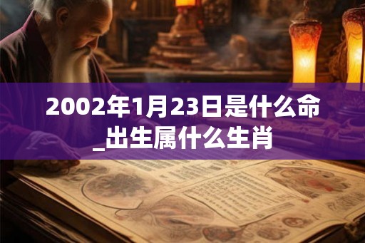 2002年1月23日是什么命_出生属什么生肖 2002年1月23日是什么命_出生属什么生肖