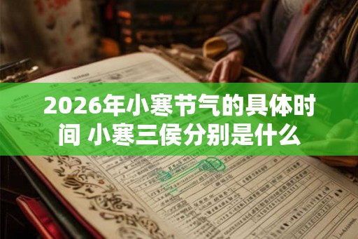 2026年小寒节气的具体时间 小寒三侯分别是什么