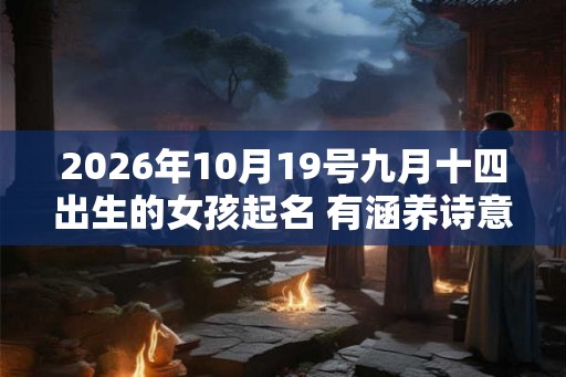 2026年10月19号九月十四出生的女孩起名 有涵养诗意