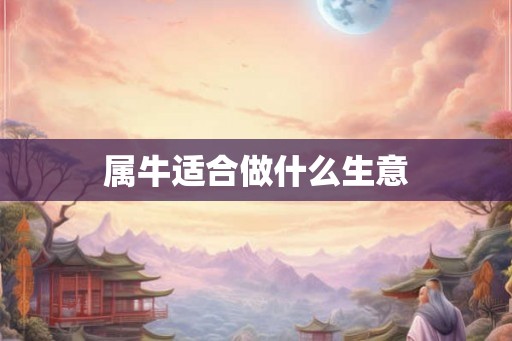 属牛适合做什么生意