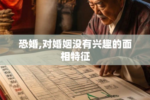 恐婚,对婚姻没有兴趣的面相特征