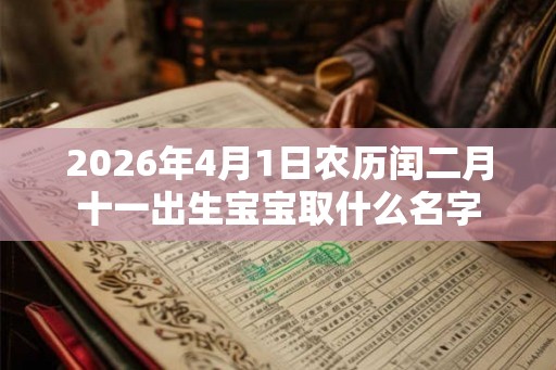 2026年4月1日农历闰二月十一出生宝宝取什么名字