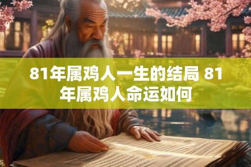 81年属鸡人一生的结局 81年属鸡人命运如何