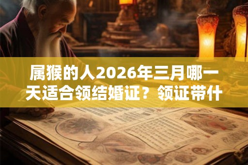 属猴的人2026年三月哪一天适合领结婚证？领证带什么材料？