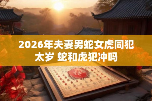 2026年夫妻男蛇女虎同犯太岁 蛇和虎犯冲吗