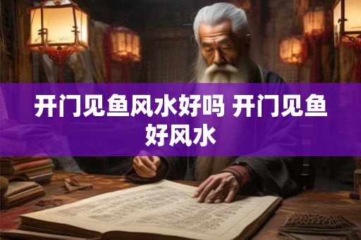开门见鱼风水好吗 开门见鱼好风水