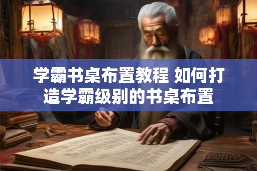 学霸书桌布置教程 如何打造学霸级别的书桌布置