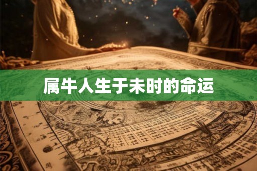 属牛人生于未时的命运 属牛人生于未时的命运