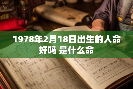 1978年2月18日出生的人命好吗 是什么命